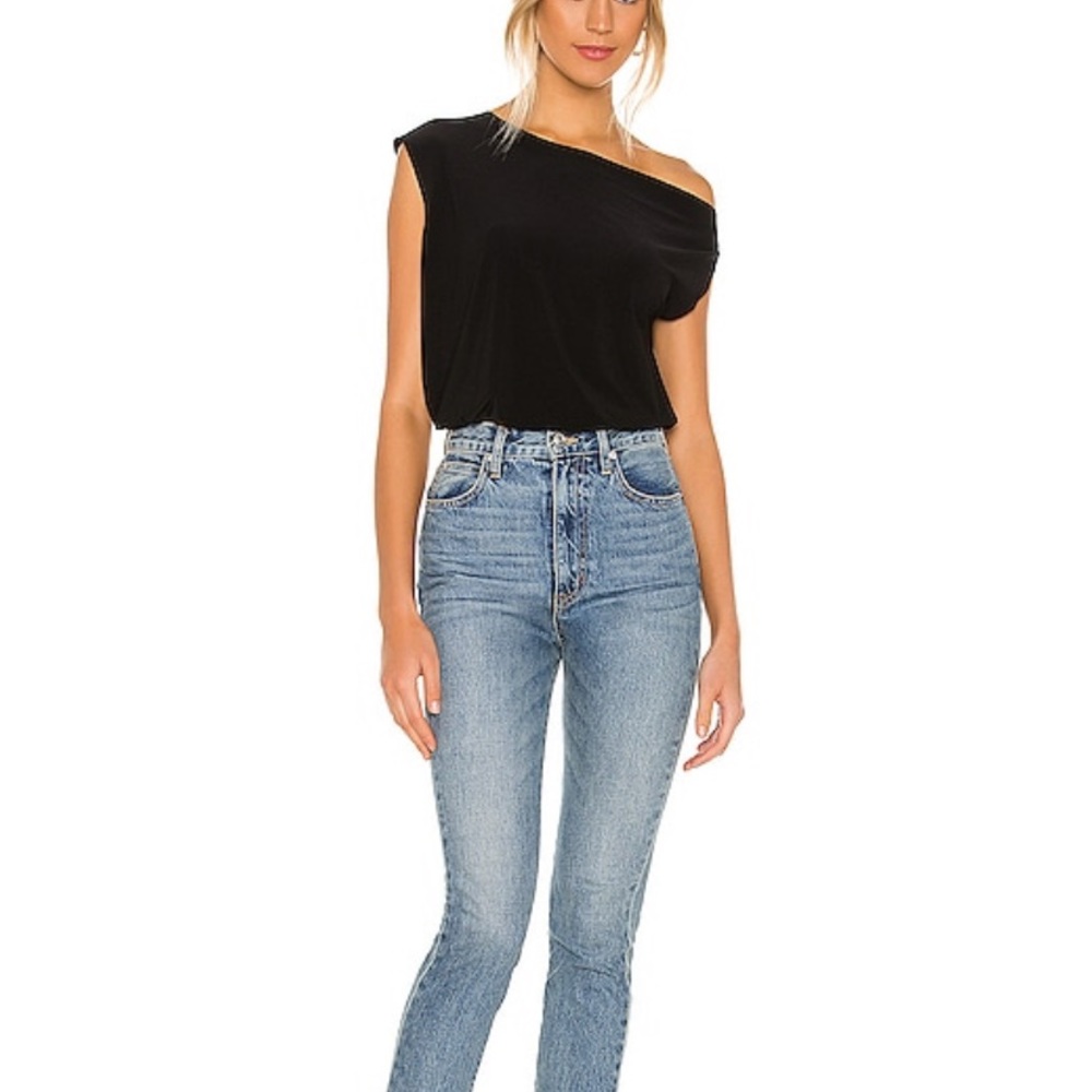 NWOT NORMA KAMALI DROP SHOULDER TOP - REVOLVE MED